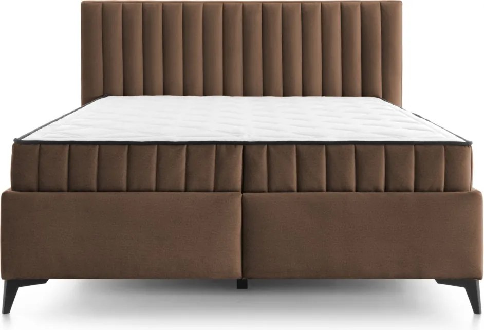 Posteľ Joy 180x200 cm, whisky hnedá látka