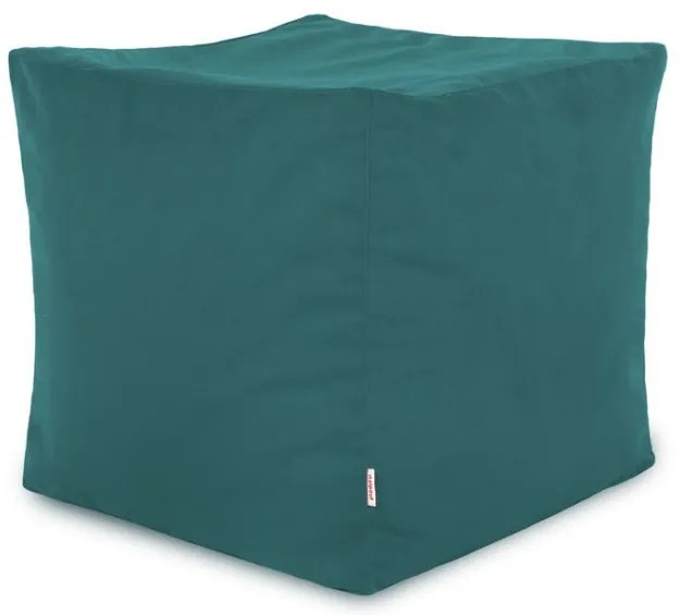 Taburetka Cubo modrá plyš