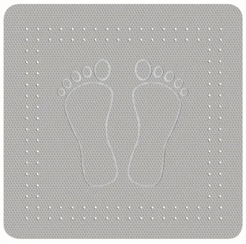 Protiskluzová podložka do vany Kleine Wolke Foot šedá 55x55 cm 4388189002