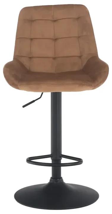 Barová stolička, hnedá Velvet látka, CHIRO NEW
