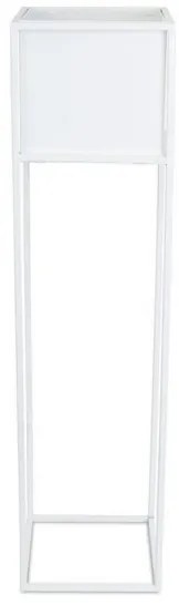 Stojan na kvety 90x24 cm biela