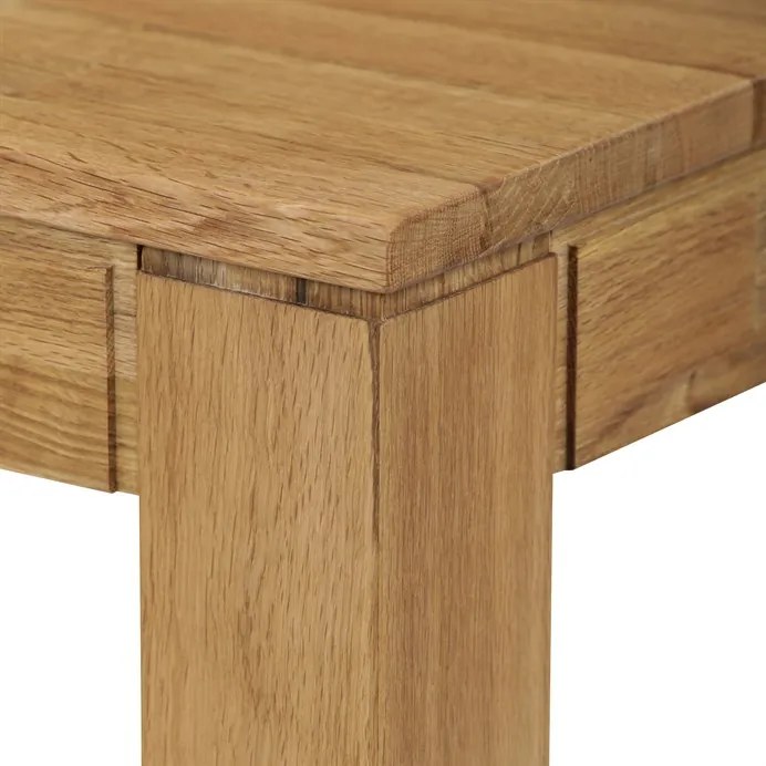 Autronic BONTEC Jedálenský stôl 140x80cm, masív, prírodný, DS-H140 DUB Farba: Prírodné
