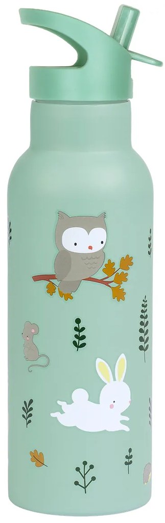 A Little Lovely Company - antikorová fľaša na pitie, 500 ml - kamaráti z lesa