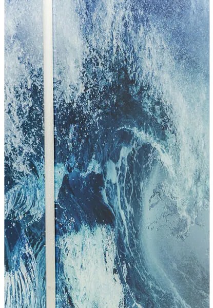 Triptychon Wave obraz sklenený modrý