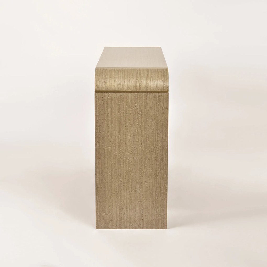 Dizajnový konzolový stolík Stilig ST962 122 cm hnedý/zlatý