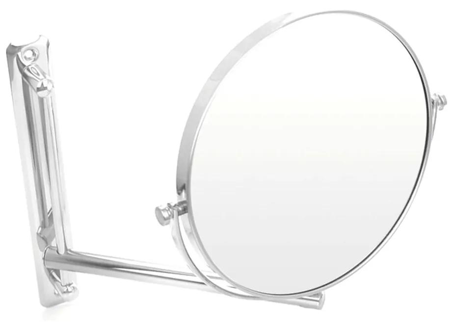 Emco Cosmetic mirrors Pure - Nástenne okrúhle holiace a kozmetické zrkadlo, Ø 190 mm, 3 zväčšovacie sklo, chróm 109400101