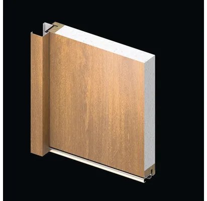 Kovové vchodové dvere S68 Clear 90 Ľ dub zlatý