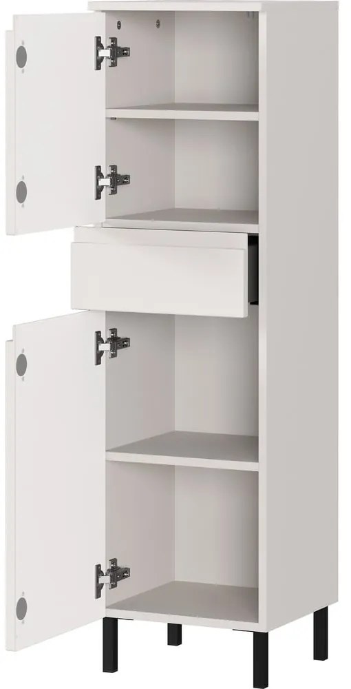 Krémová vysoká/úzka kúpeľňová skrinka 34x120 cm Salinas – Germania