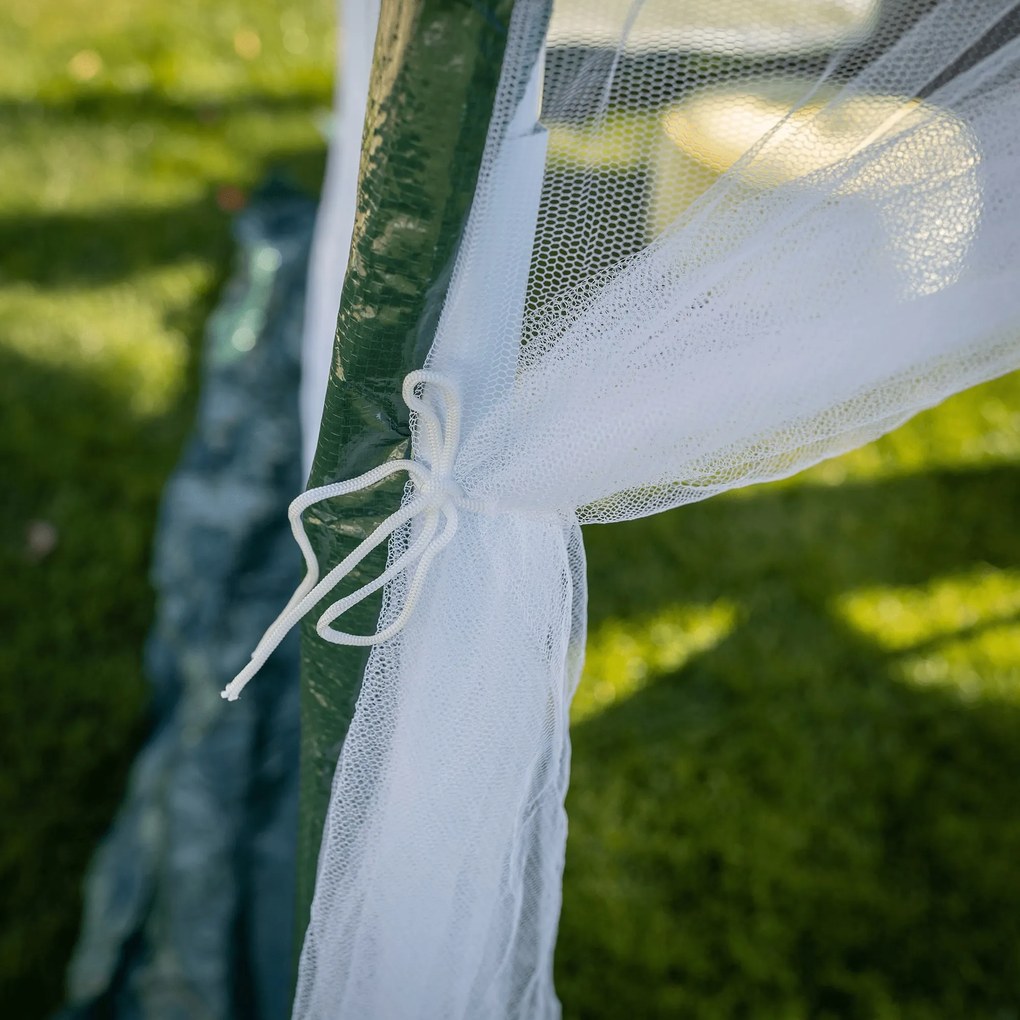 Stanový altánok Rhoda (zelená + biela). Akcia -50%. Vlastná spoľahlivá doprava až k Vám domov. 1034236