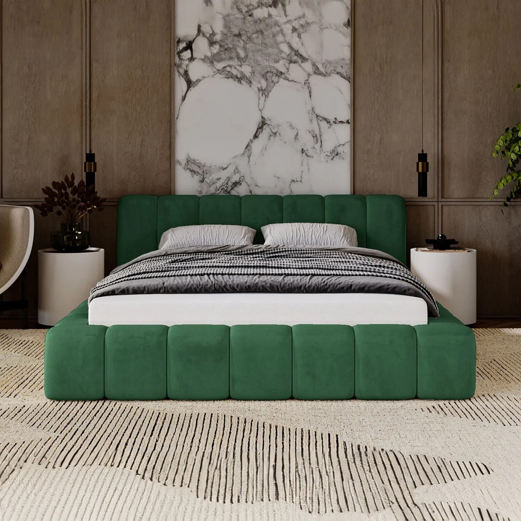 PROXIMA.store - Minimalistická čalúnená posteľ NETTIE ROZMER: 180 x 200 cm, TYP ROŠTU: KOVOVÝ ROŠT