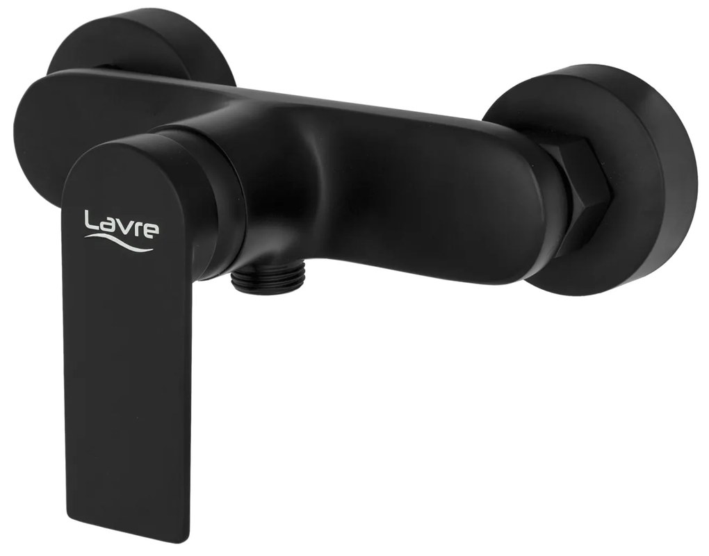 Gamma Rossa, nástenná sprchová batéria, čierna matná, GMA-BRAN-BK