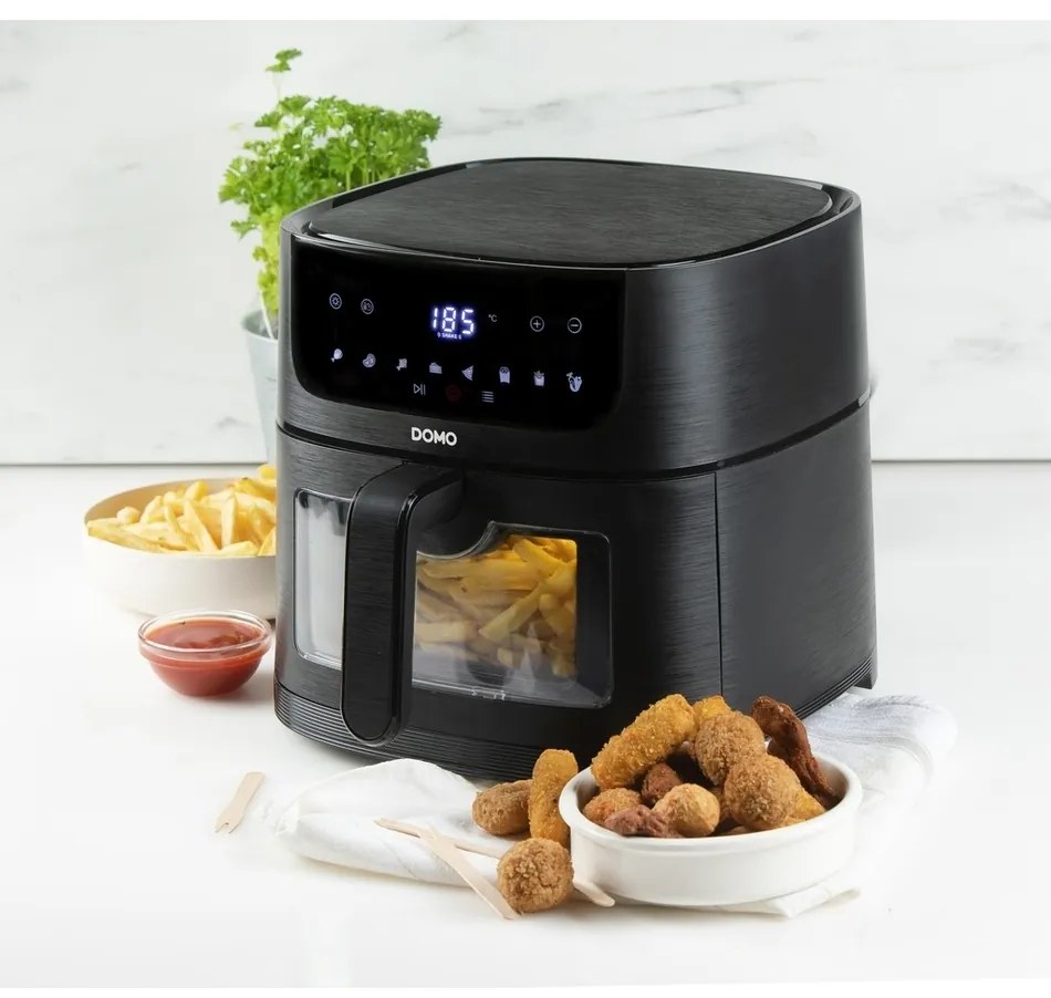 DOMO DO540FR teplovzdušná fritéza s priezorom, 6 l