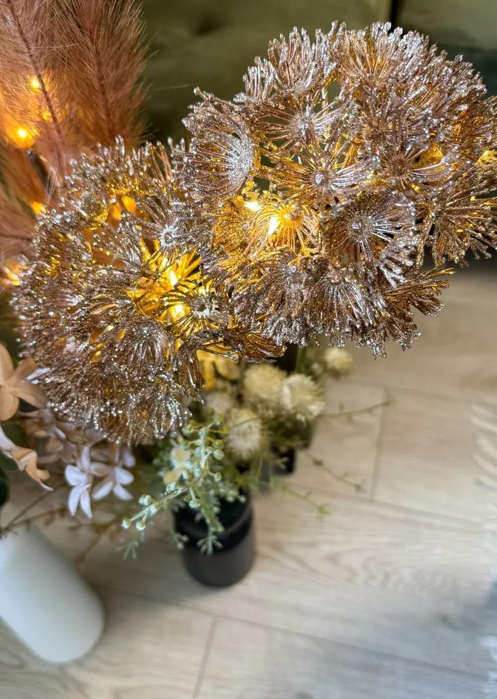 LED svetelná dekoratívna vetva HERACLEUM 70 cm, bronzová