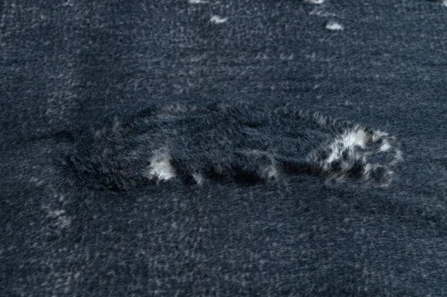 Koberec LAPIN Shaggy slonia kosť/čierny protišmykový kruh