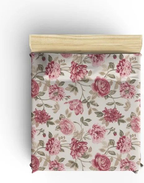 Bavlněný pique přehoz Care 200x235 cm růžový