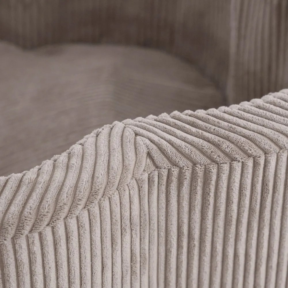 Suchý bazén kvietok s podložkou – béžový menčester 95×30 cm + 200 guličiek