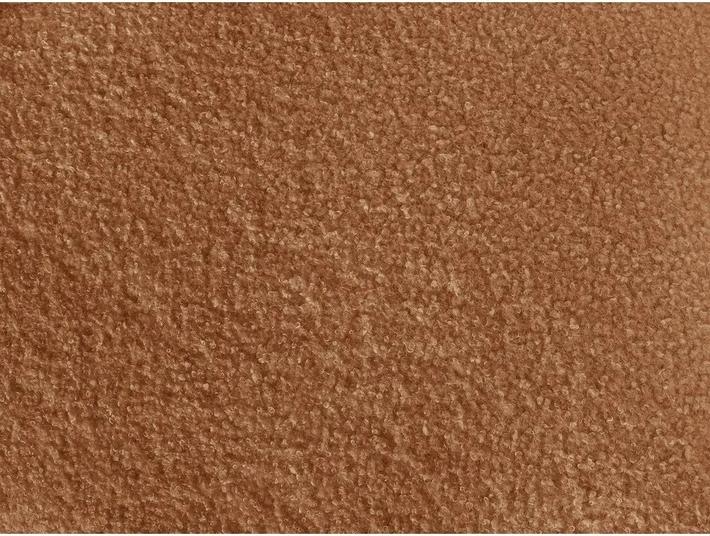 Oranžová pohovka z textílie buklé 193 cm Elina – Bobochic Paris