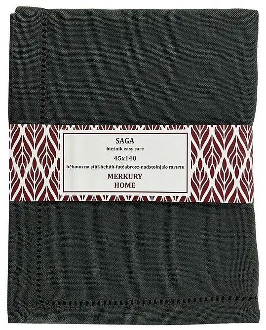 Behúň SAGA antracit 45x140 easy care