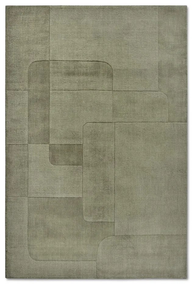 Zelený ručne tkaný vlnený koberec 190x280 cm Charlotte – Villeroy&amp;Boch