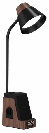 Immax 08999L - LED+CCT stmievateľná stolná lampa s bezdrôtovým nabíjaním QI IDEAL LED/8W/230V hnedá