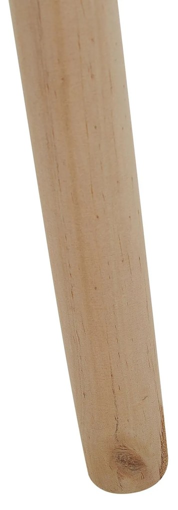 Stojanový kvetináč kovový 30 x 30 x 47 cm čierny / svetlé drevo AGROS Beliani