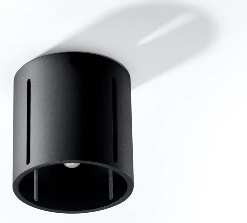 Stropné svietidlo Inez, 1x čierne kovové tienidlo