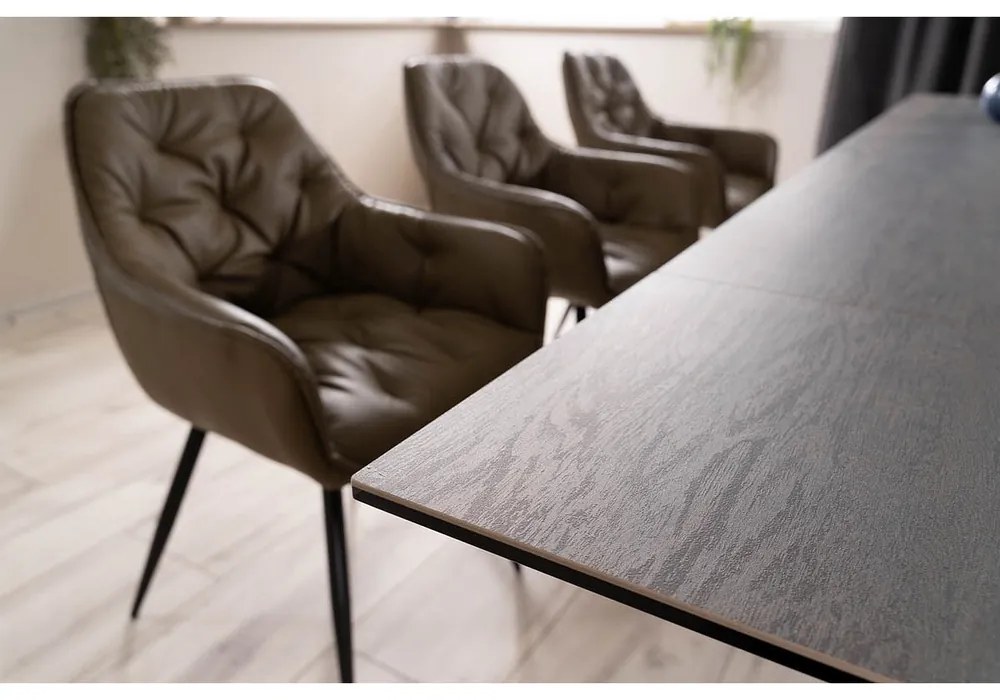 Jedálenský stôl Salvadore 180 x 90 cm, tmavo hnedá