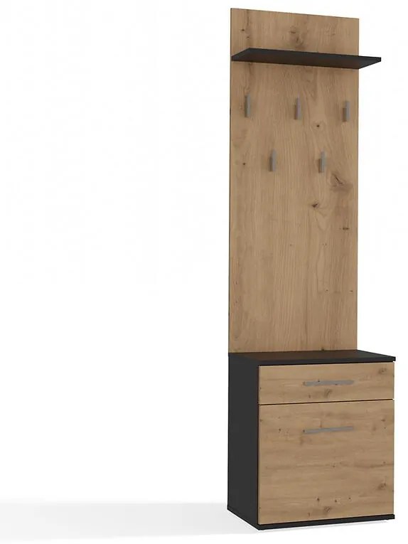 Vešiak Duo Antracit/Artisan