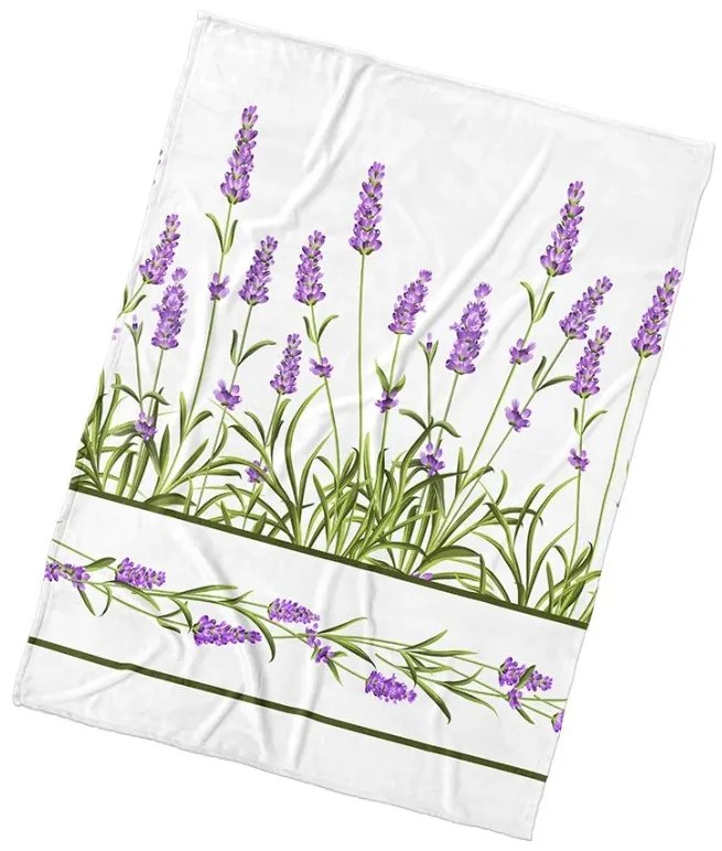 Mikroplyšová deka Levandulová Záhrada 150x200 cm