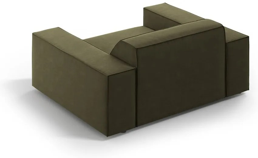 Zelené zamatové kreslo Jodie – Micadoni Home