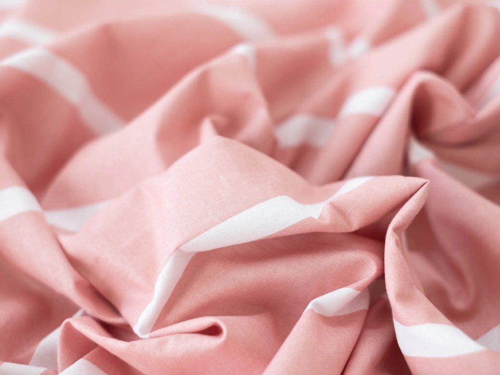 Bavlnená obliečka na vankúš 70 × 90 cm - Kamala ružová