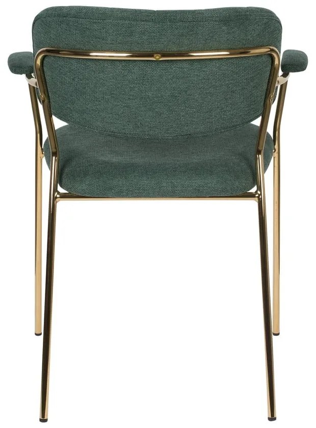 Tmavozelené jedálenské stoličky v súprave 2 ks Jolien – White Label