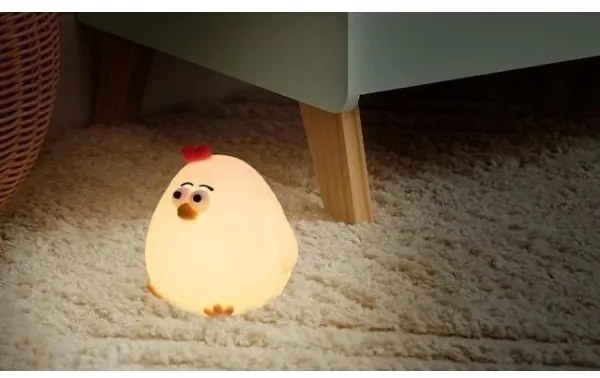 LED stmievateľné nabíjateľné detské nočné svetlo LED/1W/5V 3000K 800 mAh kurča