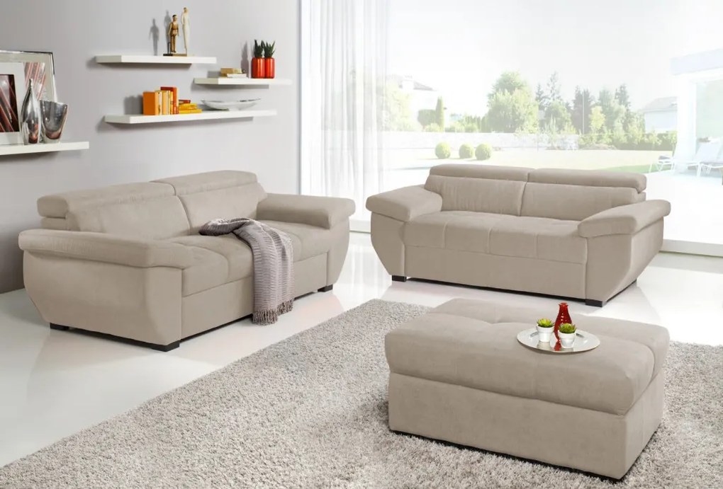 Trojsedák Speedway, béžová látka