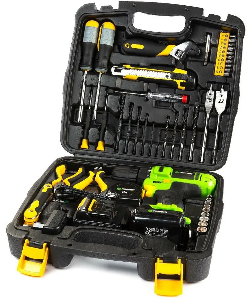 Fieldmann FDV 10205-51AR aku vŕtačka s náradím