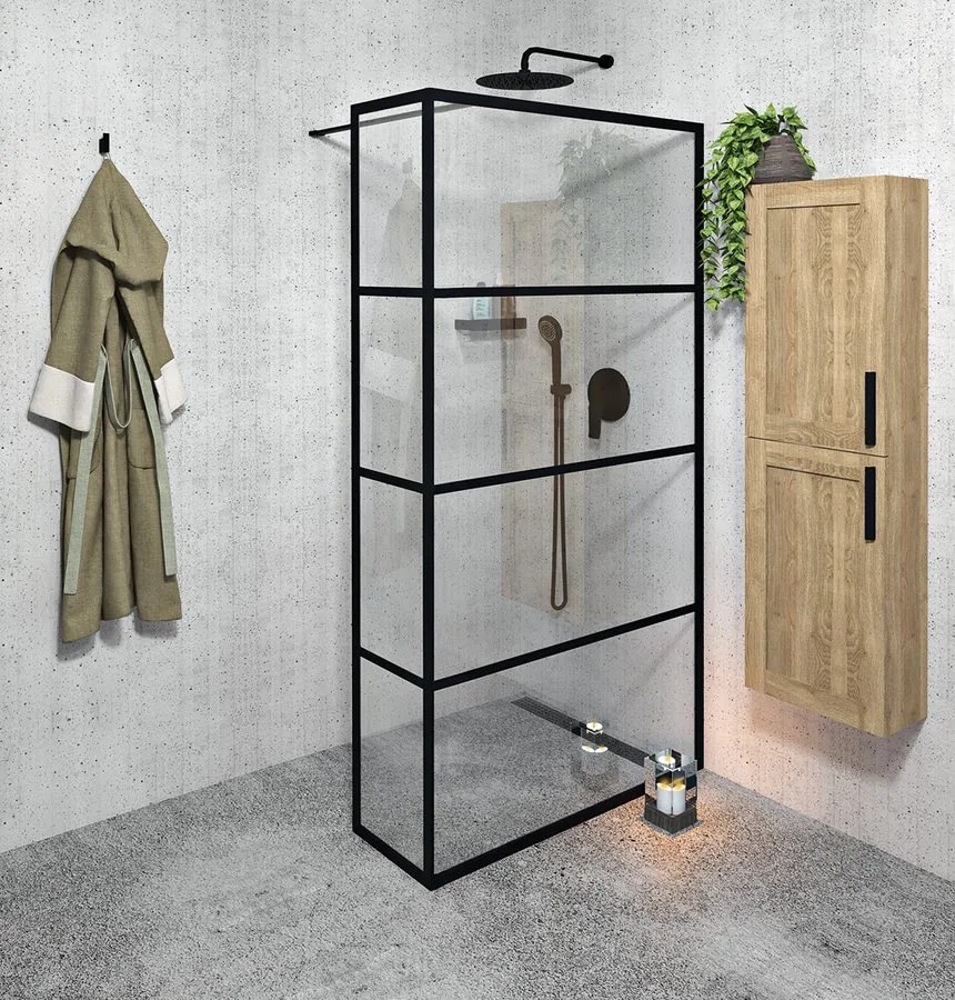 Gelco Gelco, CURE BLACK prídavný panel 350 mm, číre sklo, CB350