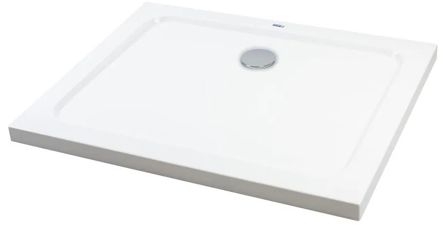 Coria 90x120x5 cm Štvorcová, obdĺžniková, akrylová sprchová vanička, so sifonom