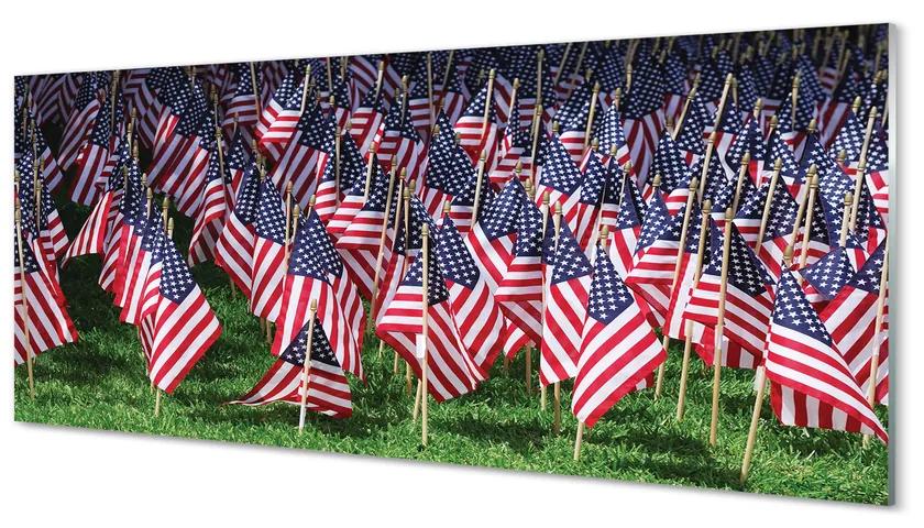 Obraz plexi Usa vlajky 120x60 cm