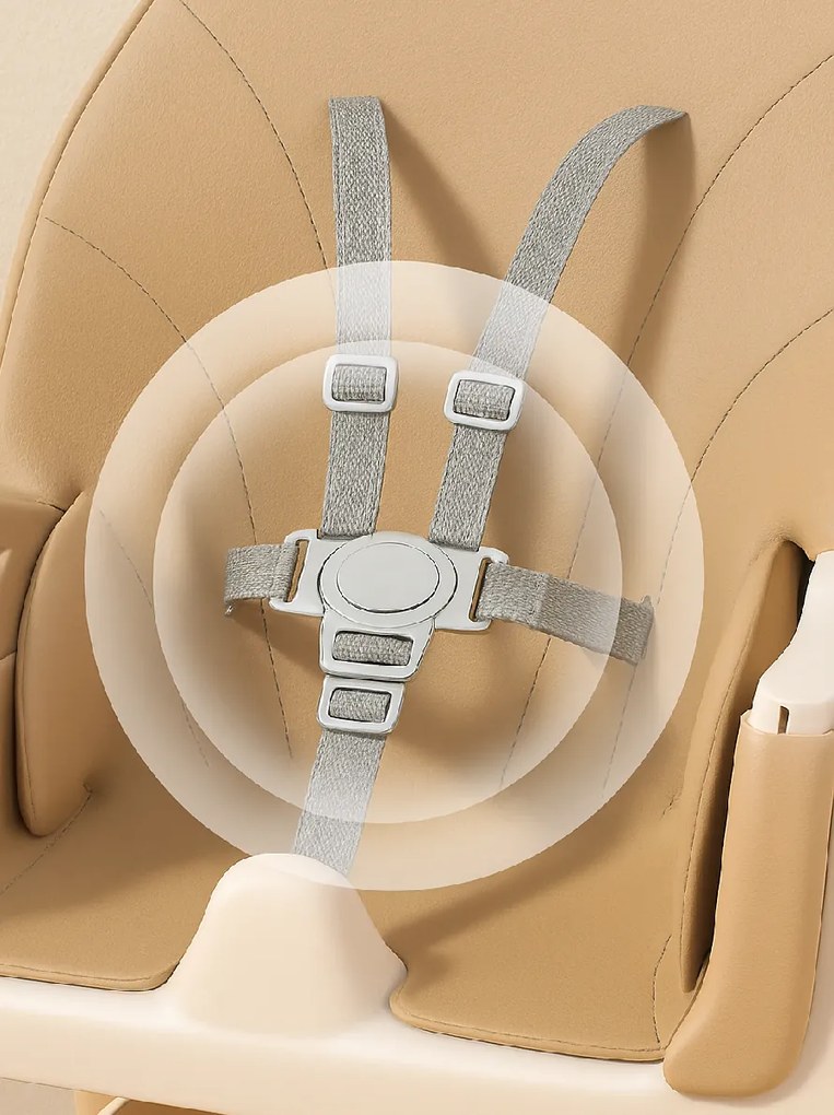 Stolička na kŕmenie KDK03 4v1 béžová + košík a kolieska ZDARMA