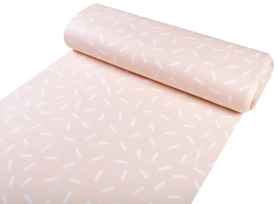 Biante Dekoračný obdĺžnikový obrus PM-062 Konfety na pastelovo lososovom 60x100 cm