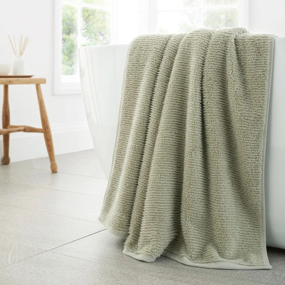 Svetlozelená bavlnená osuška 100x150 cm Soft Zero Twist Spa Towel – Bianca