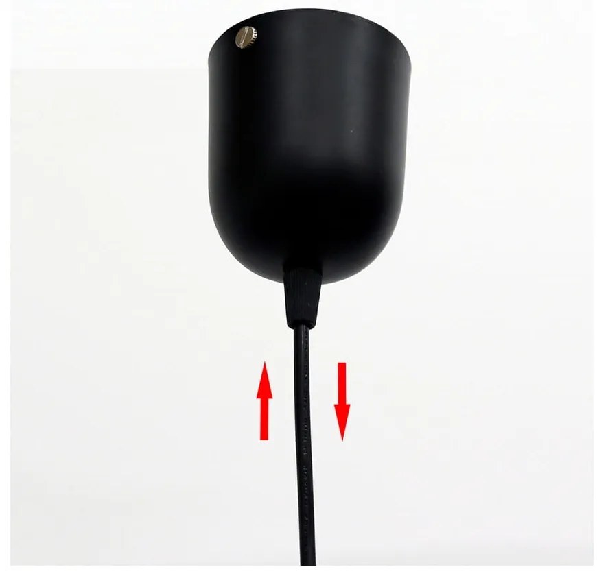 Čierne závesné svietidlo so skleneným tienidlom ø 10 cm Felis - Candellux Lighting