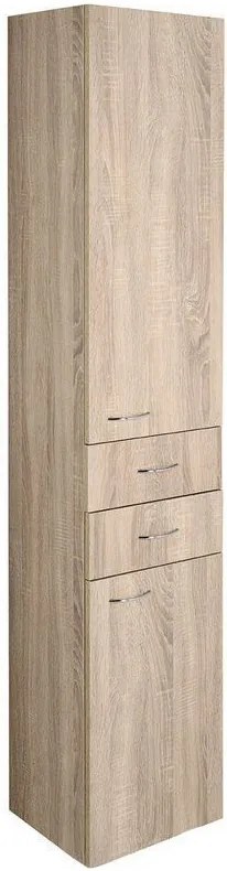 Aqualine Aqualine, ZOJA/KERAMIA FRESH skrinka vysoká 35x184x29cm, dub platin, 51222