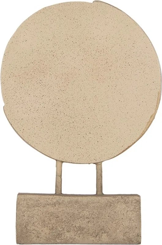 Béžovo-zlatá antik dekorácia zamilovaný pár sediaci na mesiaci - 18*5*26 cm
