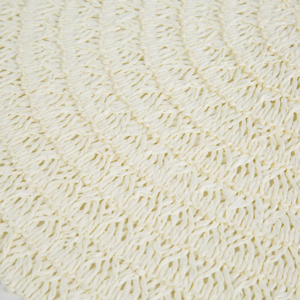 SADA 6KS PRESTIERANIE NA STÔL BOHO 9 (FI) 38 CM KRÉMOVÁ