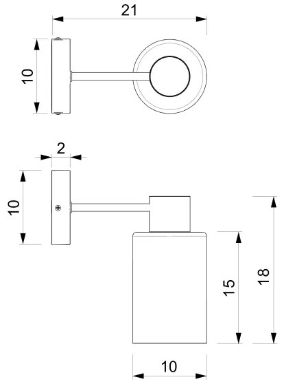 Nástenná lampa MADERA 1xE27/60W/230V biela/drevo
