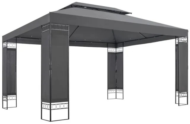 Záhradný altánok BestBerg BBGG-40 / 300 x 400 x 260 cm / šedá