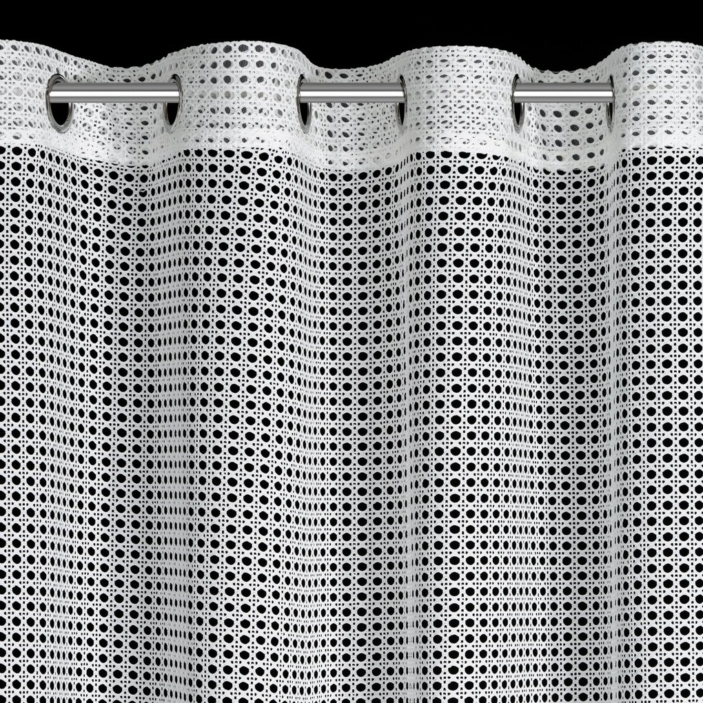 ZÁCLONA NA KRÚŽKOCH NERI 140X250 CM BIELA