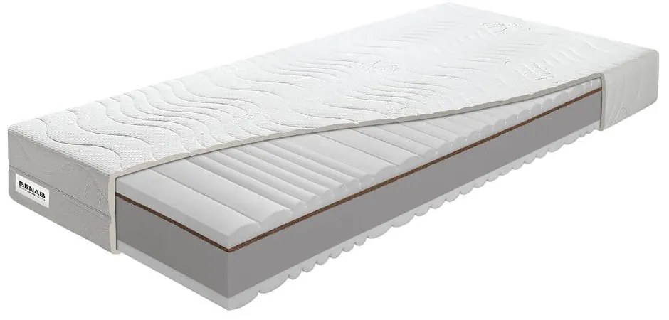 Stredne tvrdý/extra tvrdý penový obojstranný matrac 90x200 cm BonVitality HR - BENAB