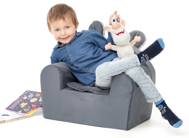 Detská sedačka BARI grafitová